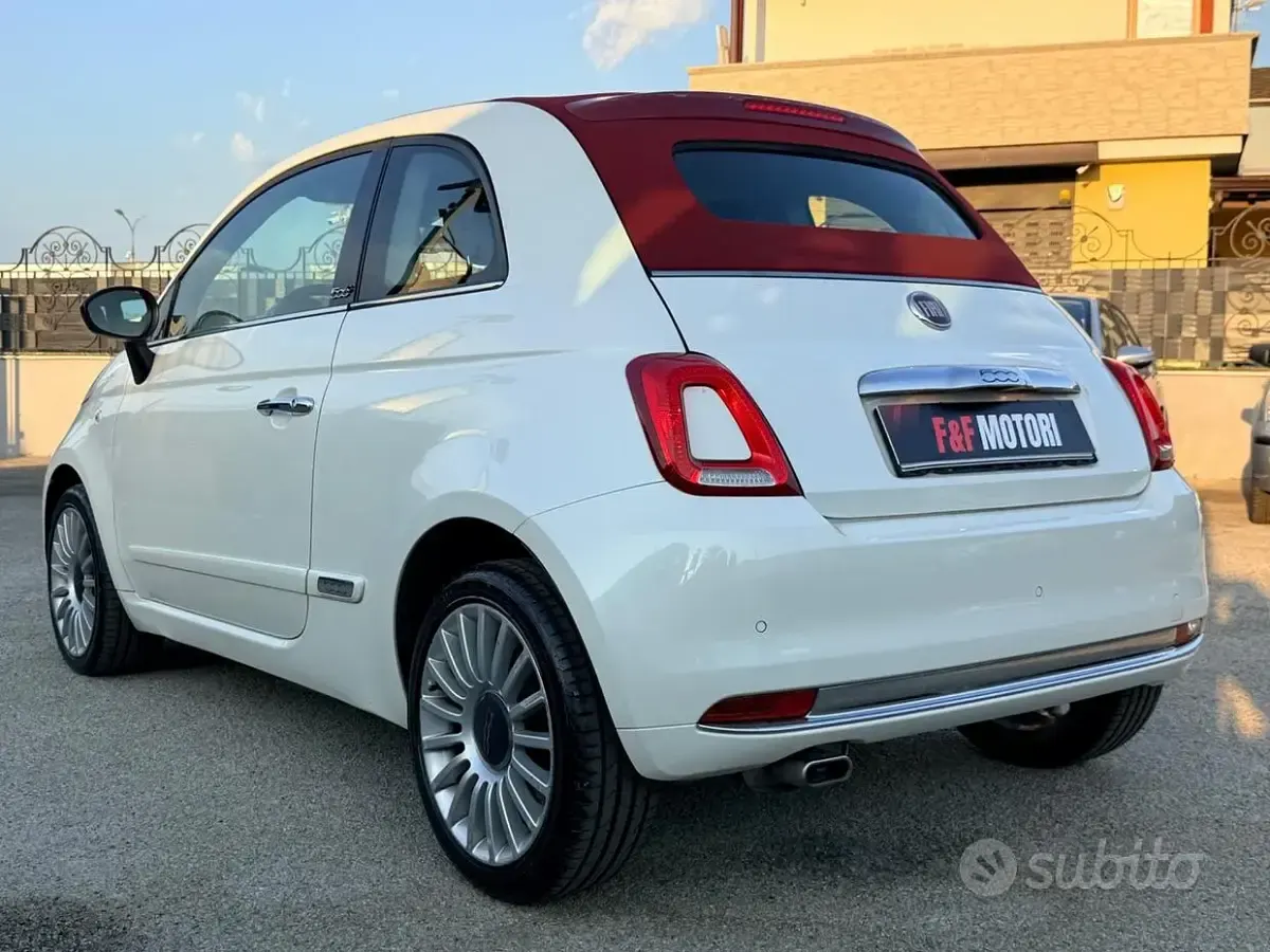 Usata Fiat 500C Lounge 95 CV (69 kW) 2016 Bianco Cabrio