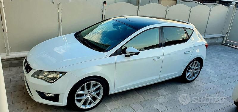 Usata Seat Leon FR 115 CV (84 kW) 2016 Bianco Berlina