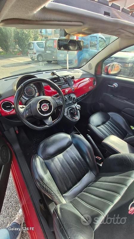 Usata Fiat 500 69 CV (50 kW) 2008 Rosso Berlina