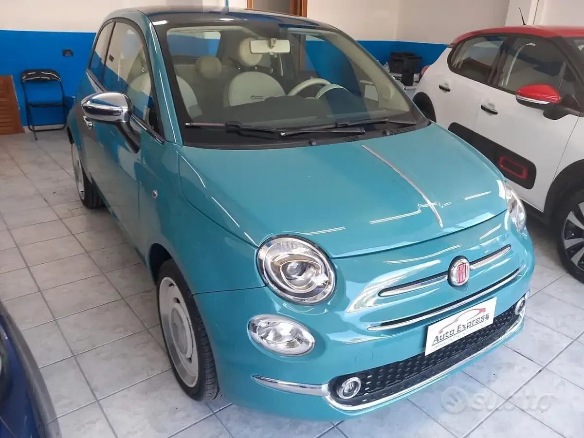 Usata Fiat 500 69 CV (50 kW) 2017 Blu Utilitaria