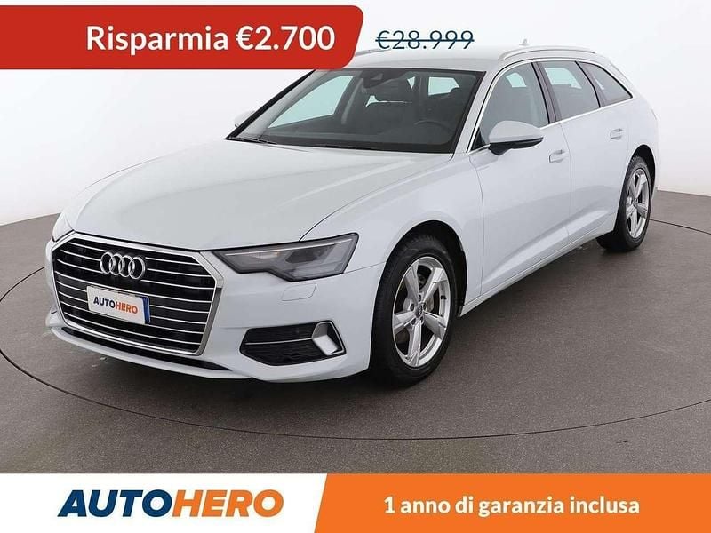Bianco Usata 2020 Audi A6 Sport Station wagon | 26.299 € (Buon prezzo) - Immagine 1/3