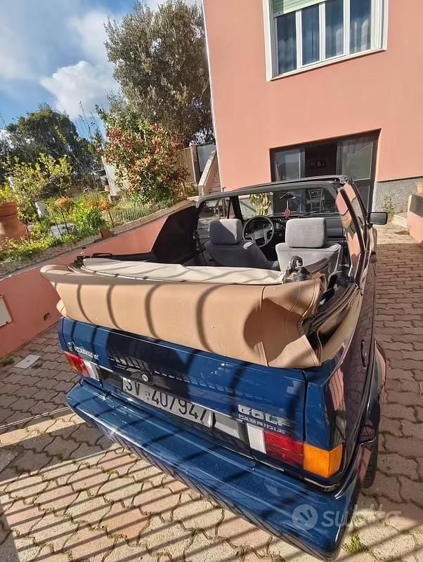 Usata VW Golf Cabriolet 73 CV (53 kW) 1992 Blu Cabrio