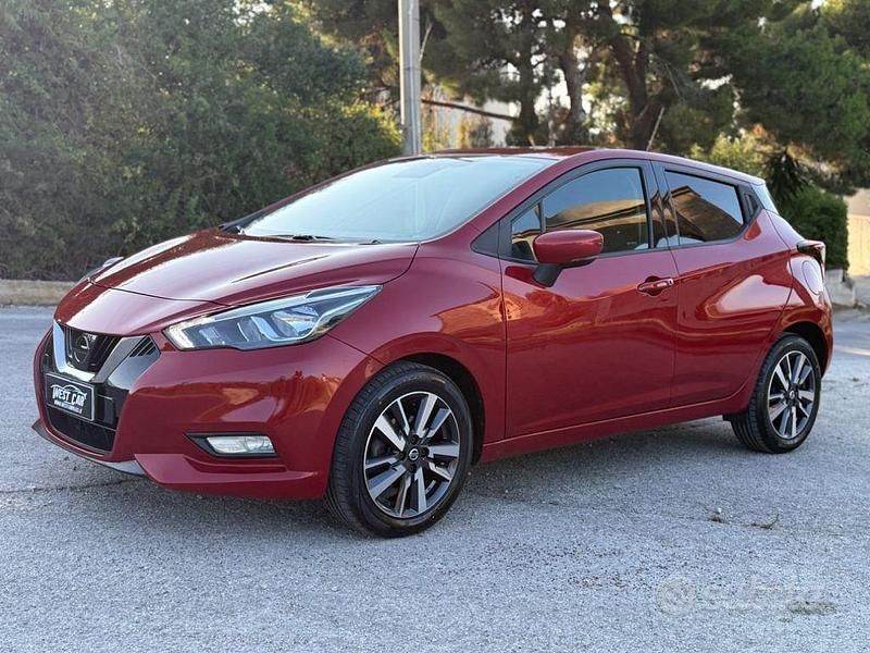 Usata Nissan Micra Tekna 90 CV (66 kW) 2018 Rosso Utilitaria