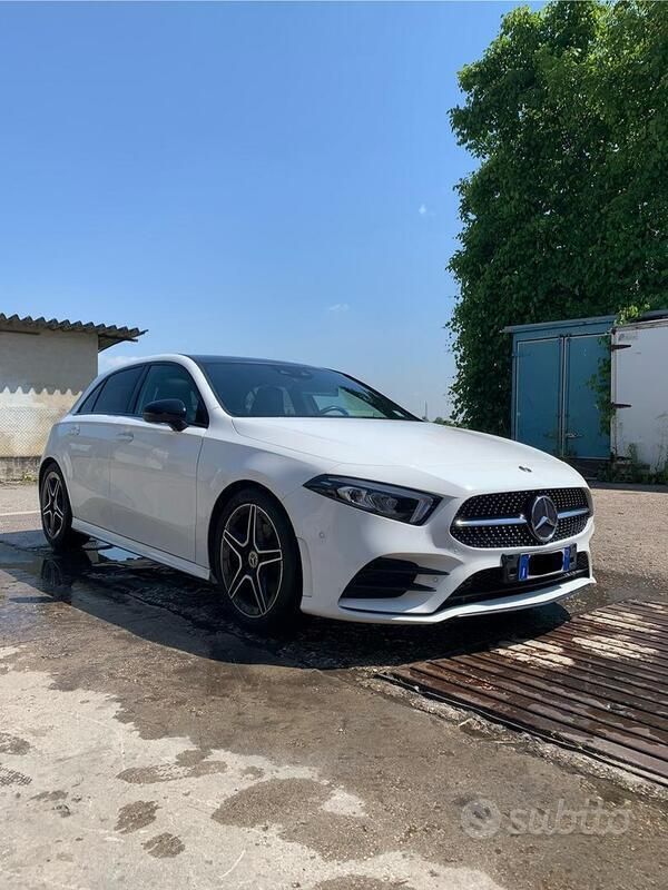 Usata Mercedes A180 AMG line 2018 Bianco Utilitaria