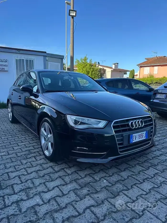 Usata Audi A3 Ambition 105 CV (77 kW) 2014 Nero Berlina