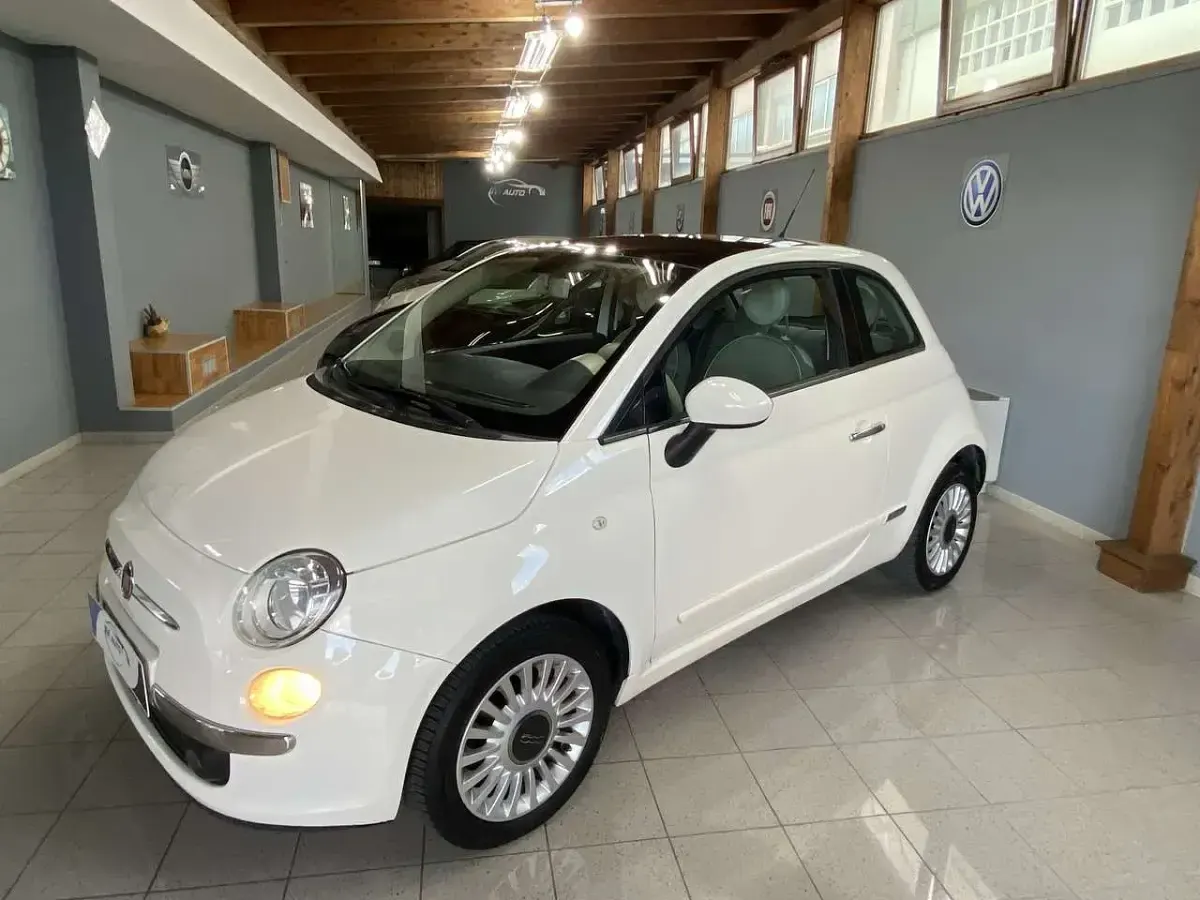 Usata Fiat 500 Lounge 69 CV (50 kW) 2009 Bianco Cabrio