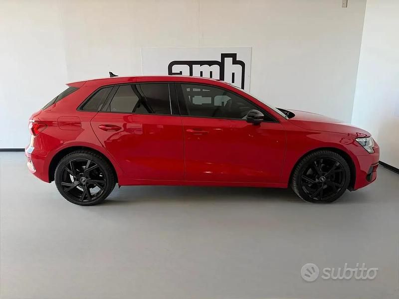Usata Audi A3 Advanced 150 CV (110 kW) 2021 Rosso Berlina