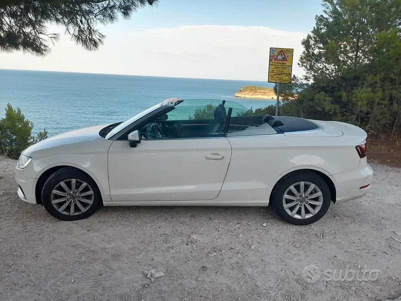 Usata Audi A3 Cabriolet 110 CV (80 kW) 2014 Bianco Cabrio