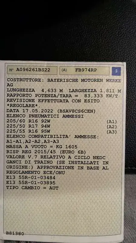 Usata BMW 320 Advantage 190 CV (139 kW) 2016 Blu/azzurro Station wagon