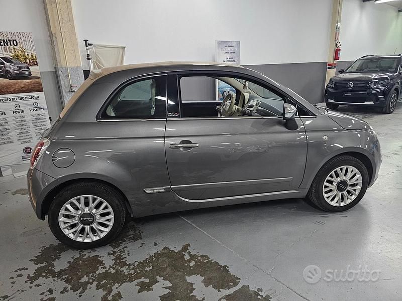 Usata Fiat 500C Lounge 95 CV (69 kW) 2015 Grigio Cabrio