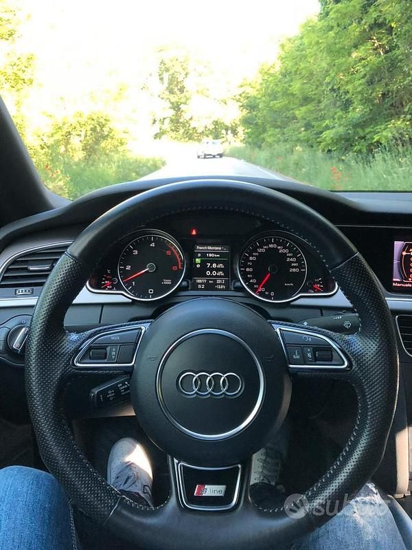 Usata Audi A5 S-Line 177 CV (130 kW) 2013 Bianco Coupé