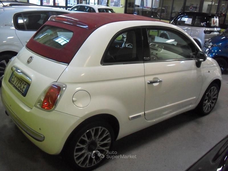 Usata Fiat 500 Lounge 69 CV (50 kW) 2012 Bianco Cabrio