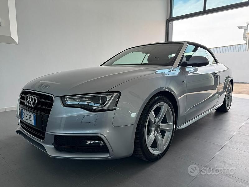 Usata Audi A5 Cabriolet S-Line 190 CV (139 kW) 2015 Grigio Cabrio
