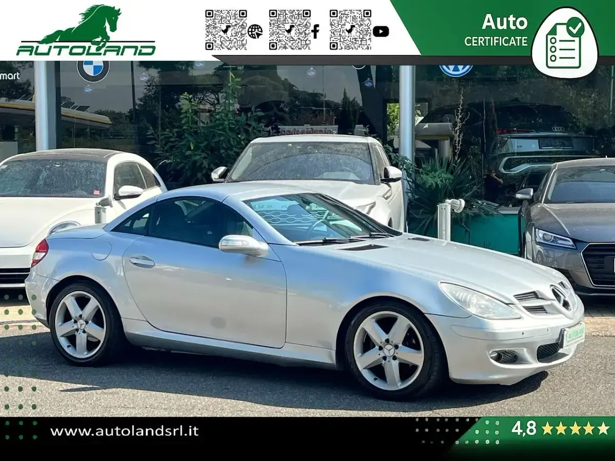 Usata Mercedes SLK200 Chrome 163 CV (119 kW) 2006 Argento Cabrio