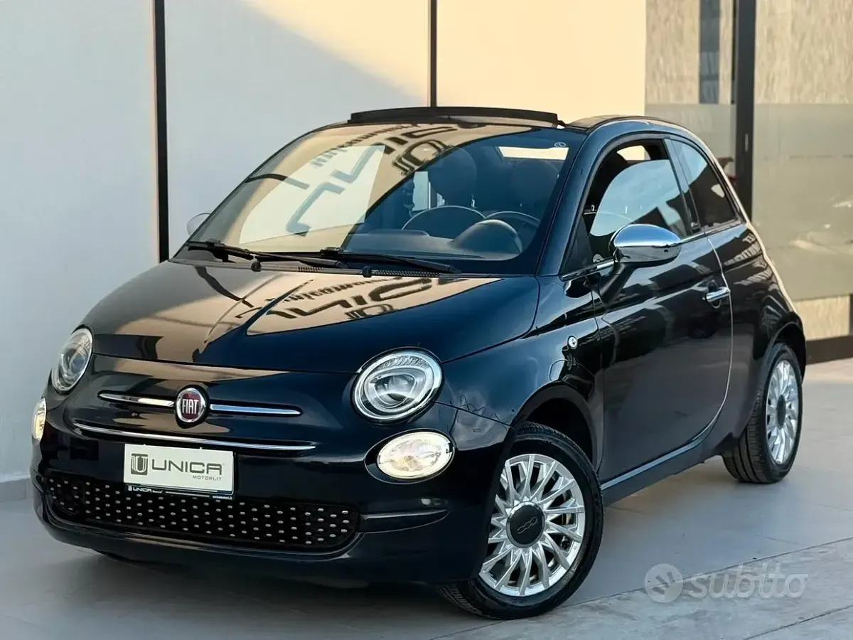 Usata Fiat 500C Dolcevita 69 CV (50 kW) 2019 Nero Cabrio