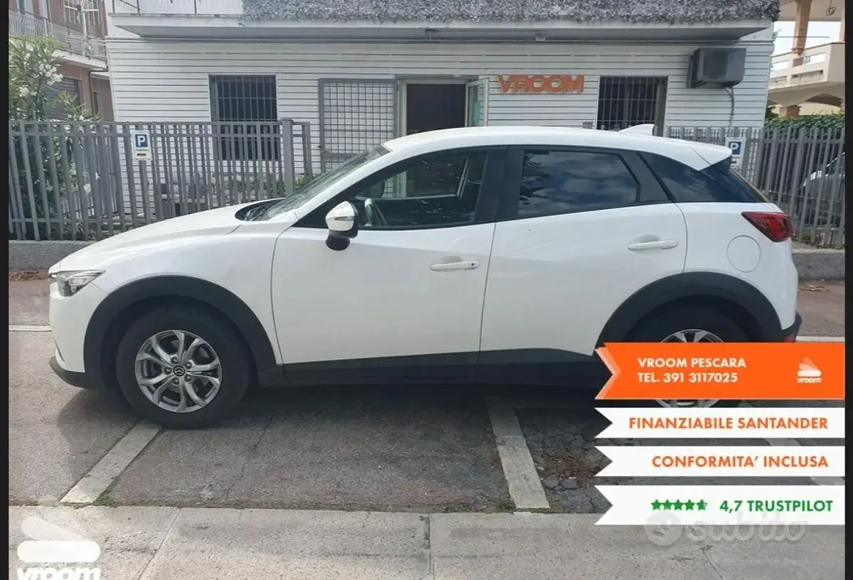 Usata Mazda CX-3 Evolve 105 CV (77 kW) 2018 Bianco SUV