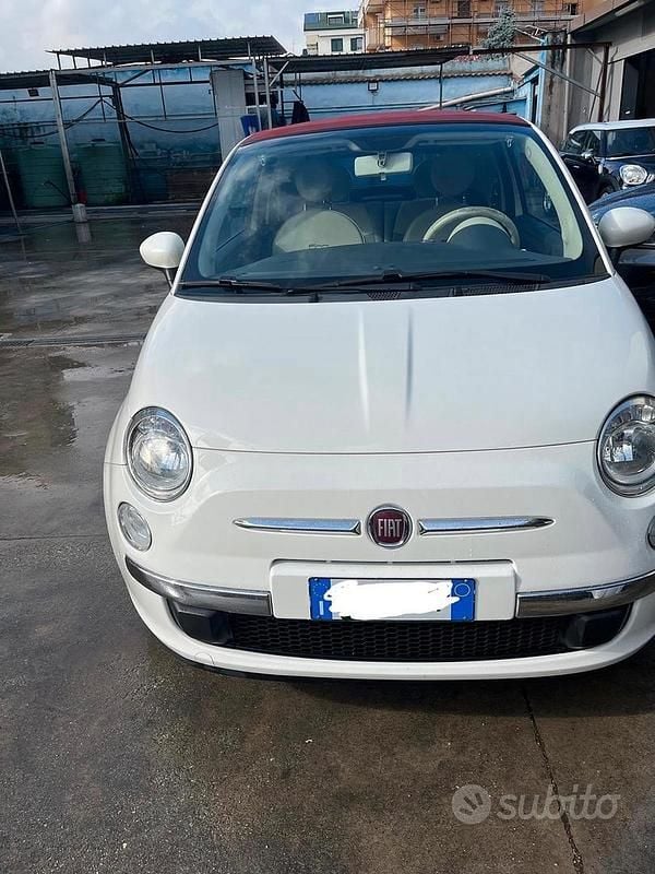 Usata Fiat 500C 2015 Bianco Cabrio
