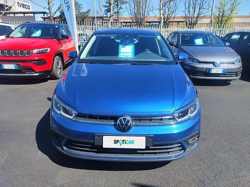 Usata VW Polo Life 95 CV (69 kW) 2021 Blu Utilitaria