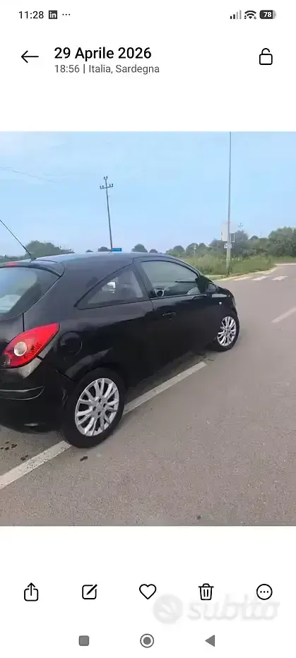 Usata Opel Corsa 60 CV (44 kW) 2009 Nero Utilitaria