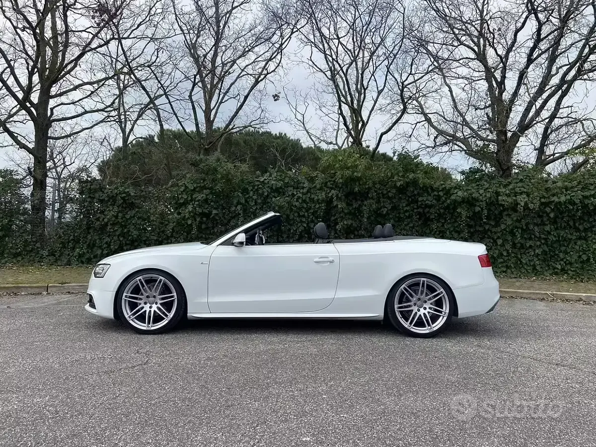 Usata Audi A5 Cabriolet S-Line 177 CV (130 kW) 2013 Bianco Cabrio