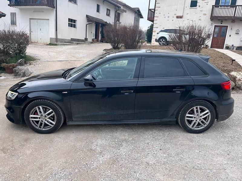 Usado Audi A3 S-Line 150 CV (110 kW) 2018 Negro Berlina