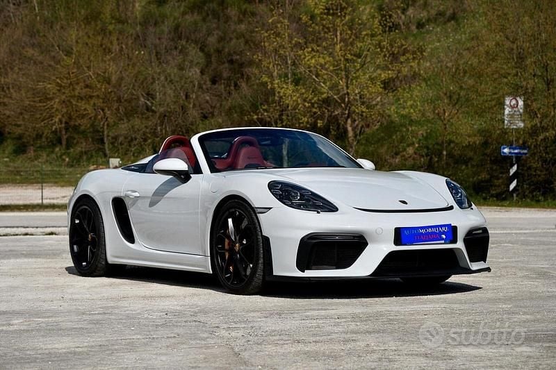 Bianco Usata 2019 Porsche 718 Spyder Cabrio | 104.990 € (Ottimo prezzo) - Immagine 1/4