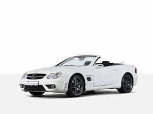 Usata Mercedes SL55 AMG AMG 517 CV (380 kW) 2006 Bianco Cabrio