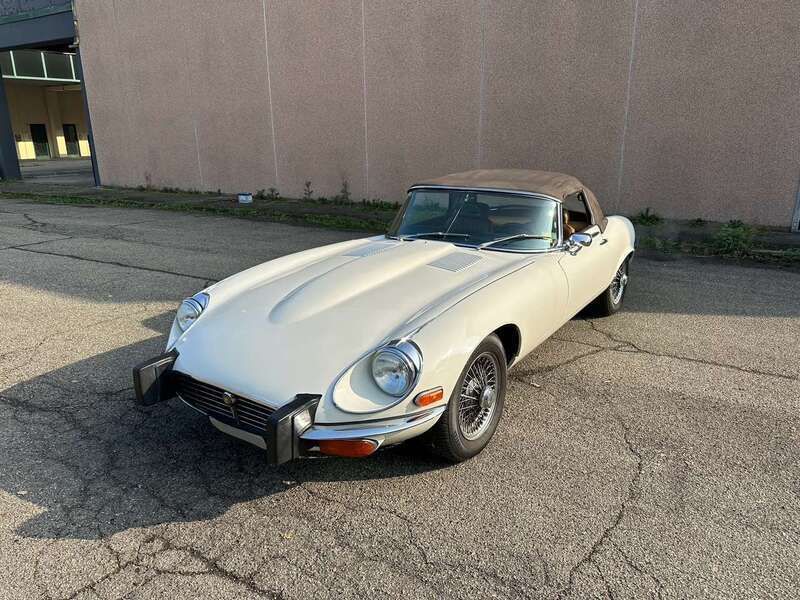 Usata Jaguar E-Type 272 CV (200 kW) 1973 Bianco Cabrio