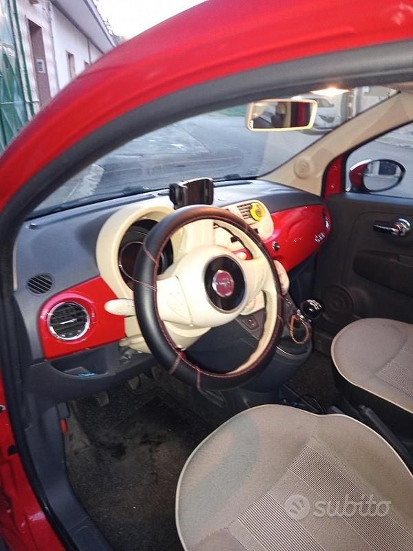 Usata Fiat 500 Lounge 69 CV (50 kW) 2015 Rosso Utilitaria