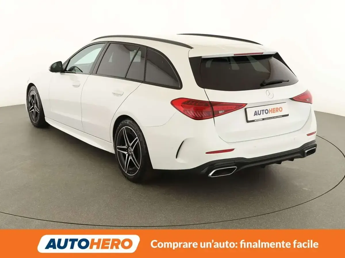 Usata Mercedes C200 AMG line 204 CV (150 kW) 2021 Bianco Station wagon