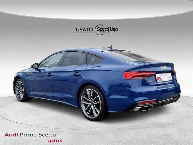 Usata Audi A5 Sportback S-Line 204 CV (150 kW) 2023 Blu Utilitaria