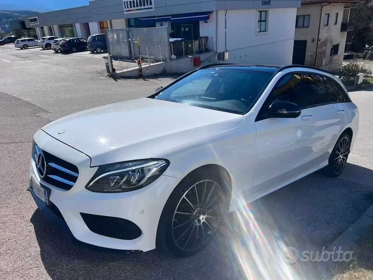 Usata Mercedes C220 Premium 170 CV (125 kW) 2017 Bianco Station wagon