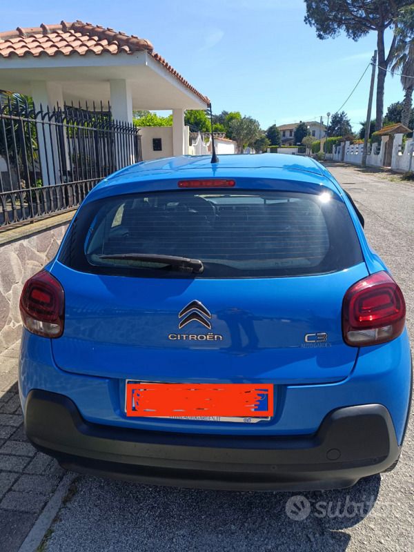 Usata Citroën C3 Feel 82 CV (60 kW) 2017 Blu/azzurro Utilitaria