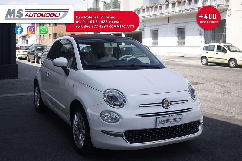 Bianco Usata 2016 Fiat 500C Lounge Cabrio | 9900 € (Buon prezzo) - Immagine 1/4