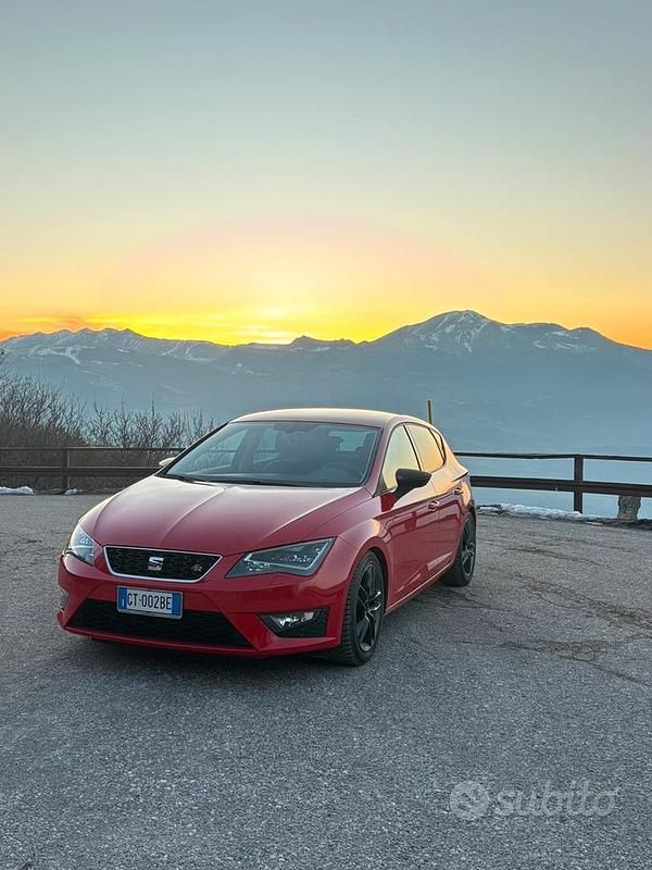Usata Seat Leon FR 184 CV (135 kW) 2016 Rosso Berlina