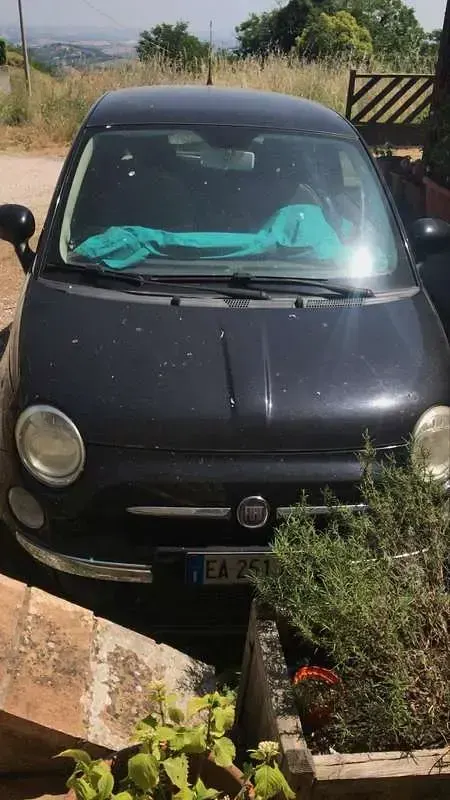 Usata Fiat 500 Lounge 69 CV (50 kW) 2010 Nero Utilitaria
