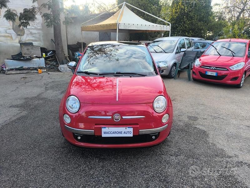 Usata Fiat 500 Lounge 75 CV (55 kW) 2008 Rosso Berlina