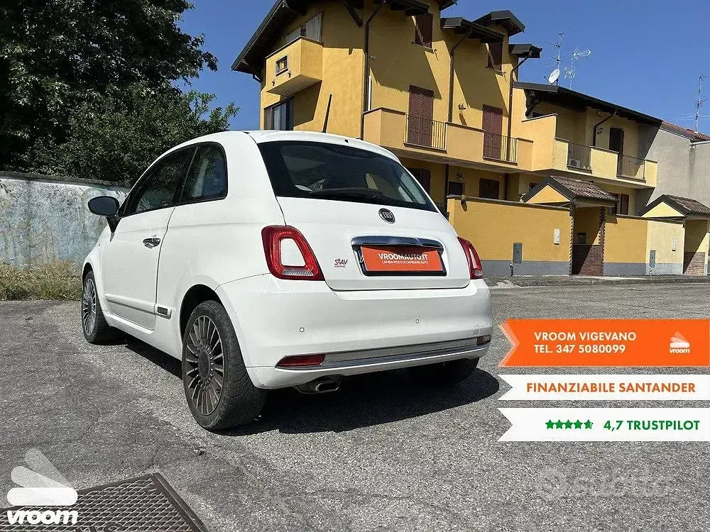 Usata Fiat 500 Lounge 69 CV (50 kW) 2015 Bianco Utilitaria