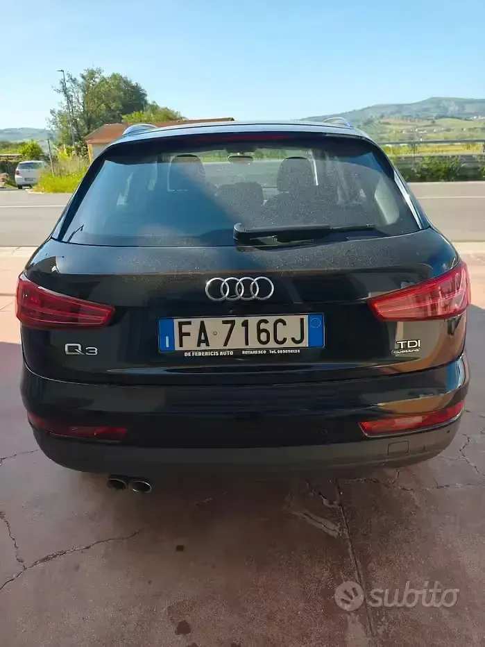 Usata Audi Q3 150 CV (110 kW) 2015 Nero SUV