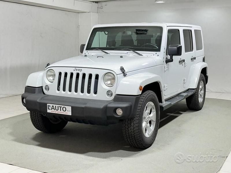 Bianco Usata 2014 Jeep Wrangler Unlimited Sahara SUV | 26.800 € (Ottimo prezzo) - Immagine 1/4