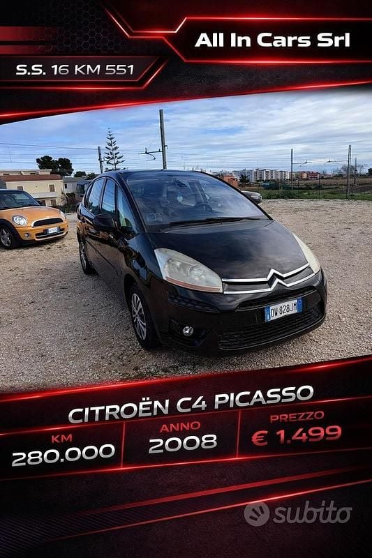 Usata Citroën C4 89 CV (65 kW) 2008 Nero Monovolume