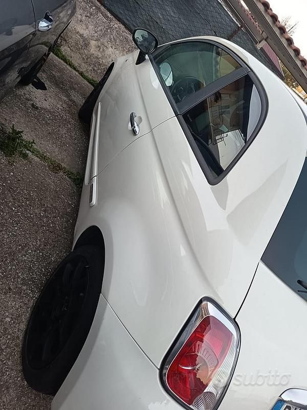 Usata Fiat 500 2009 Bianco Cabrio