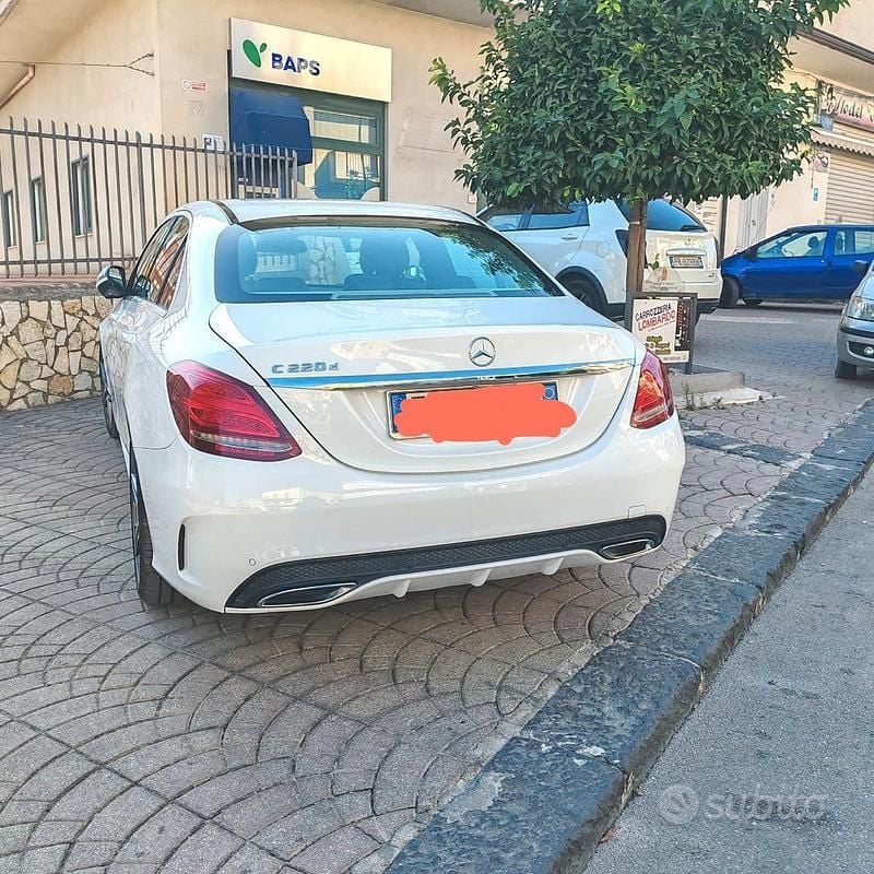Usata Mercedes C220 Premium 170 CV (125 kW) 2017 Bianco Berlina