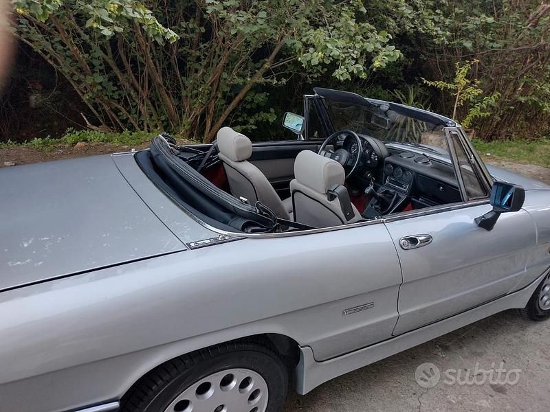 Usata Alfa Romeo Spider Quadrifoglio Verde 1987 Grigio Cabrio