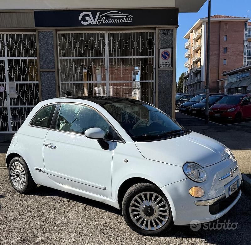 Usata Fiat 500 Lounge 69 CV (50 kW) 2008 Blu Berlina
