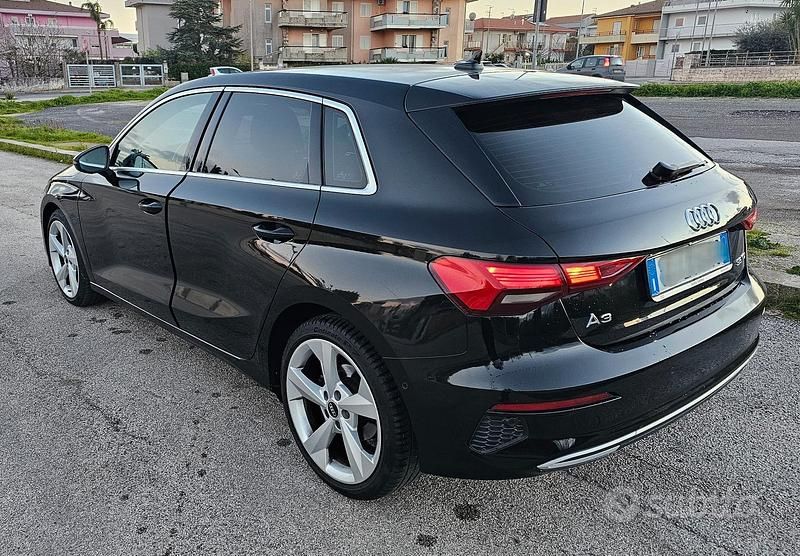 Usata Audi A3 Advanced 150 CV (110 kW) 2021 Nero Berlina