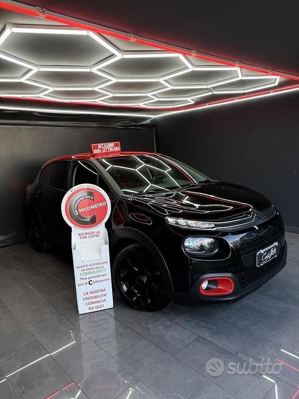 Usata Citroën C3 Shine 100 CV (73 kW) 2018 Nero Utilitaria