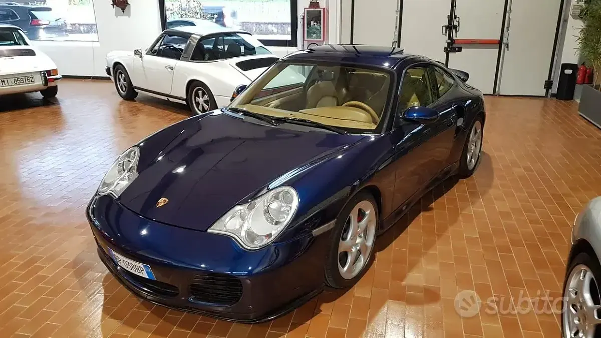 Usata Porsche 996 Turbo 420 CV (308 kW) 2000 Blu Coupé
