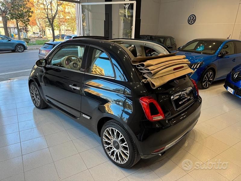 Usata Fiat 500C Lounge 70 CV (51 kW) 2015 Blu Cabrio