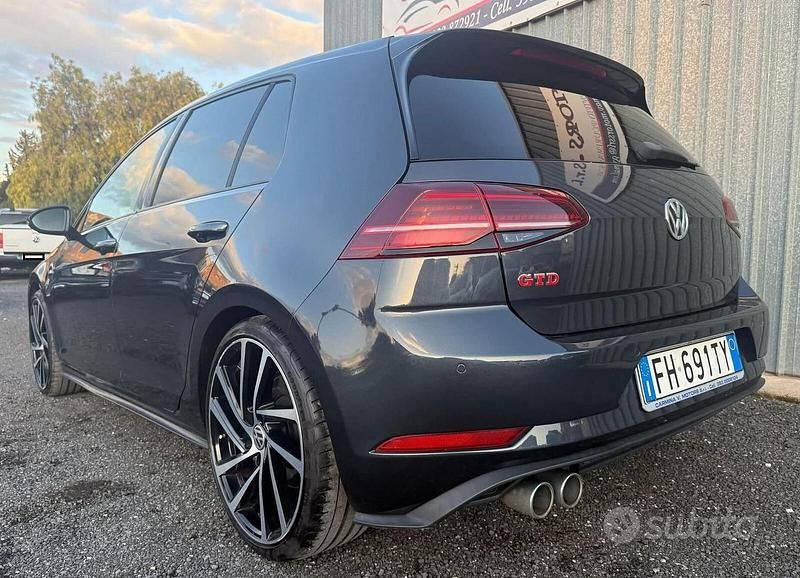 Usata VW Golf VII GTD 185 CV (136 kW) 2017 Grigio Berlina